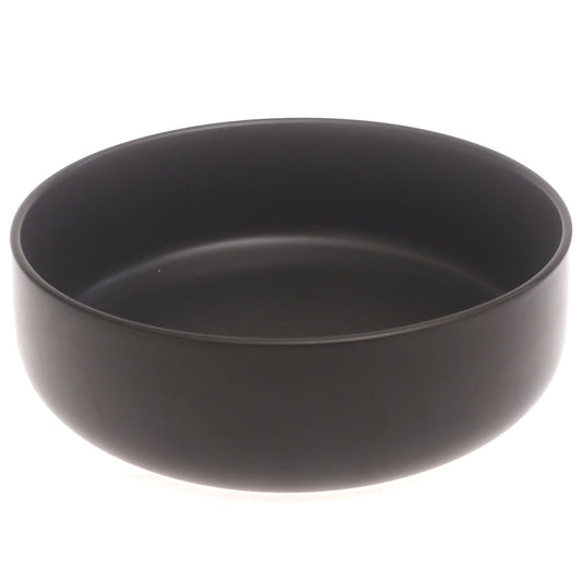 Serving Bowl Black 10 Inch – Modern Ceramic Salad & Serving Bowl