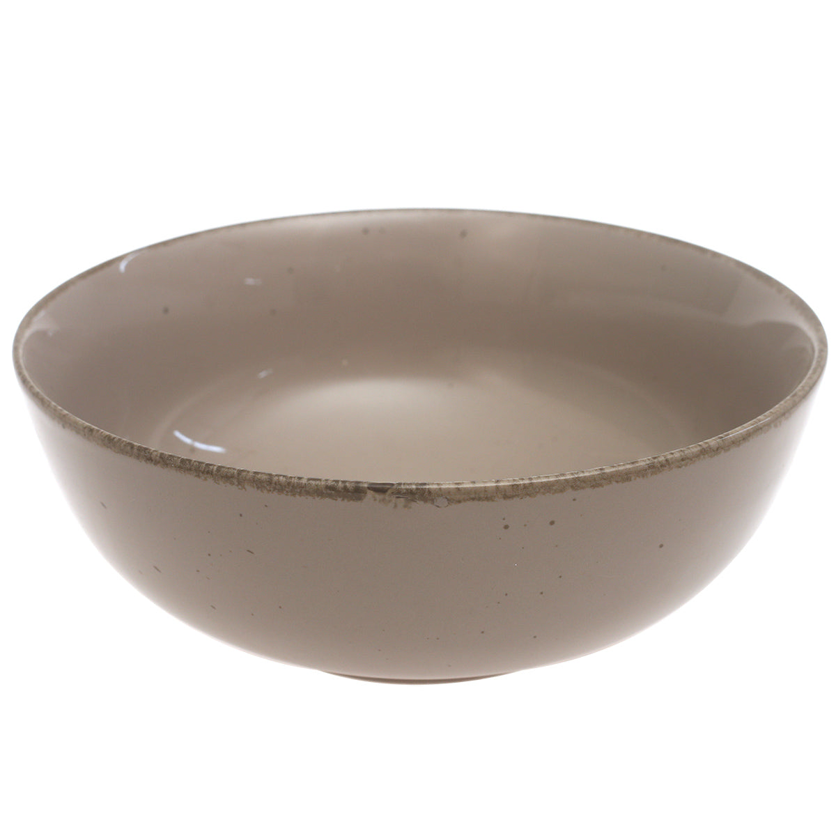 Brown Ceramic Serving Bowl 10 Inch – Rustic Glazed Large Serving Dish - Habitt