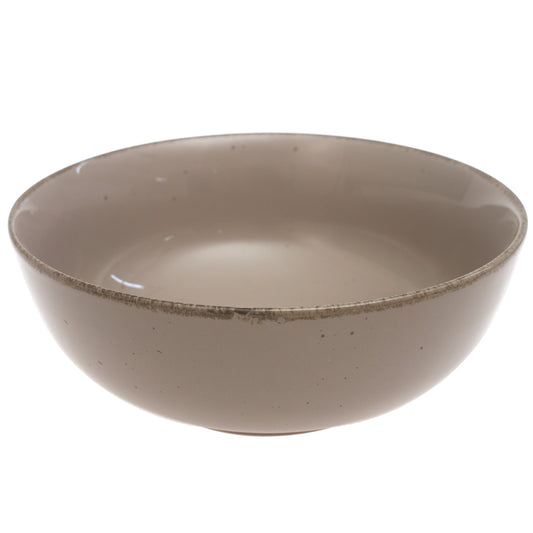 Brown Ceramic Serving Bowl 10 Inch – Rustic Glazed Large Serving Dish