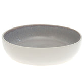 Serving Bowl Green & White 8 Inch – Rustic Ceramic Serving & Salad Bowl - Habitt