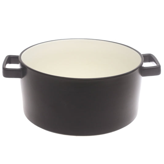 Serving Casserole Black 9 Inch – Ceramic Casserole with Handles