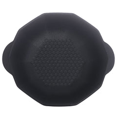 Black Ceramic Serving Dish – 9 Inch Modern Textured Serving Plate - Habitt