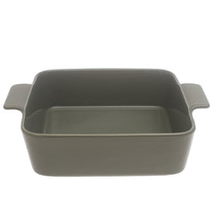 Black Ceramic Square Serving Dish 10 x 10 Inch – Modern Deep Baking & Serving Dish with Handles