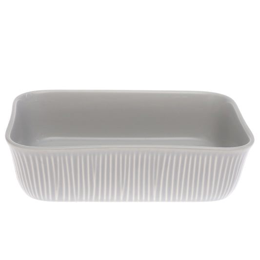 Serving Dish Light Grey 6.5 × 9 Inch – Rectangular Ceramic Baking & Serving Dish