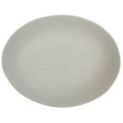 White Ceramic Oval Serving Dish 8.5 x 11 Inch – Minimalist Glazed Platter