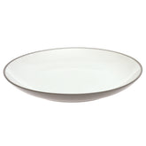 Dinner Plate White & Grey 10.5 Inch – Modern Ceramic Dining Plate - Habitt