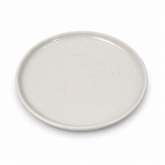 Collar Plate - 8.5 inches Glazed Grey Sprinkle