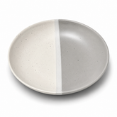 Deep Plate – 8 Inches Matte Half Grey & White with Sprinkle