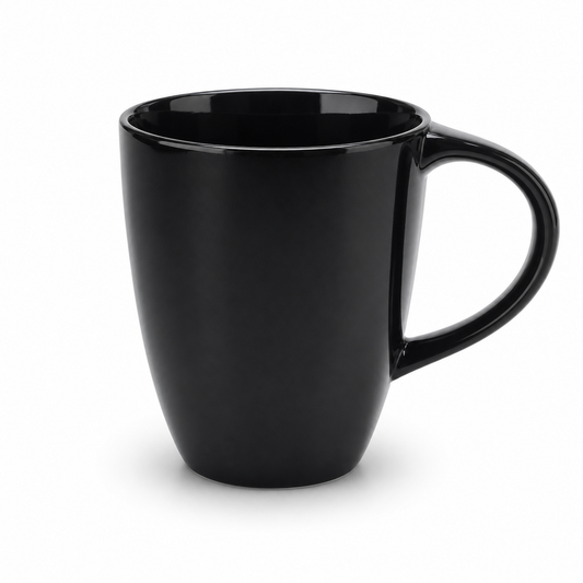 Black Ceramic Mug – Premium Coffee & Tea Mug | Glossy Finish