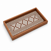 Tray White Diamonds Printed 8x19 Inch – Tribal