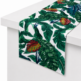 TROPICAL FLORAL RUNNER 14X72
