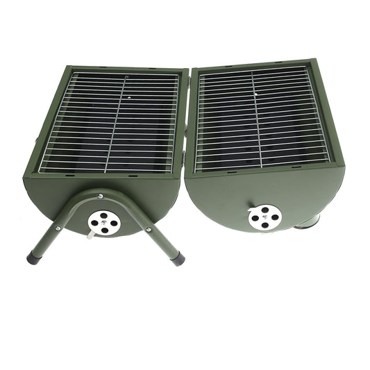 BBQ Grill Green 2009S – Foldable Dual Grill for Outdoor Cooking