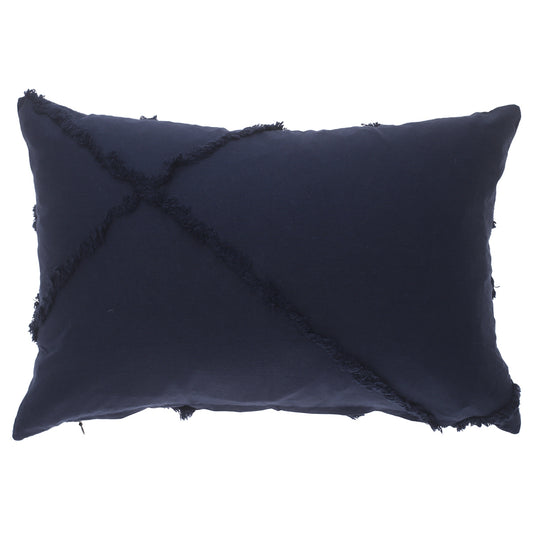 Blue Texture Cushion Cover 12x18" - Habitt