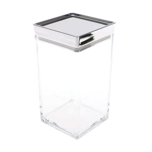 1Pc Acrylic Storage Jar with Silver Lid – 26-17