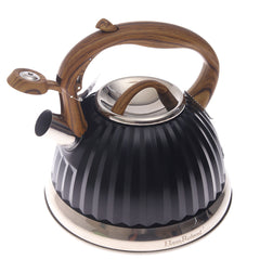 Haus Roland Whistling Kettle – 6-1 (Black with Wood Finish Handle)