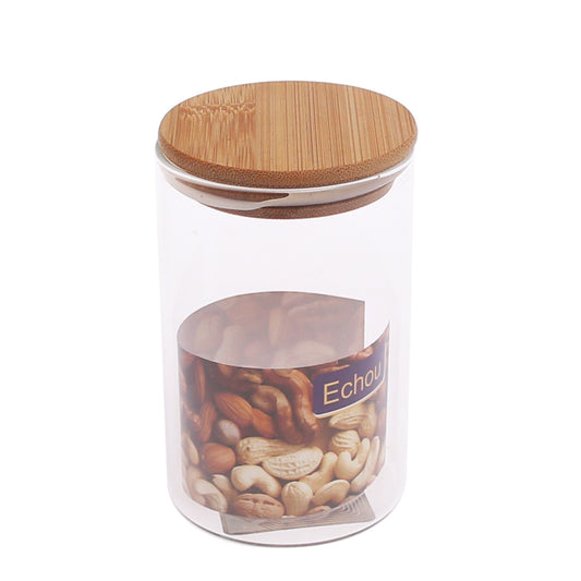 Glass Storage Jar with Bamboo Lid – 270 ml (GPG10-270/L3)