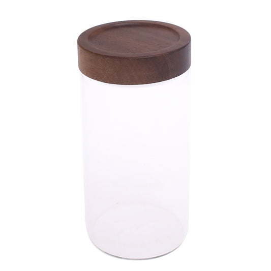 Large Glass Storage Jar with Wooden Lid – GPG10200