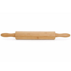 Bamboo Rolling Pin 47×5 cm – Natural Wooden Dough Roller for Baking & Cooking