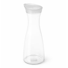 1 Liter Clear Juice Bottle with White Lid – Elegant Leak-Proof Glass Beverage Carafe