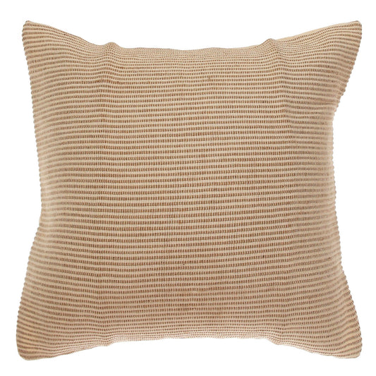 Beige Textured Web Cushion Cover – 20 x 20 Inch