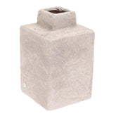 Textured Square Decorative Vase – Medium (005) - Habitt