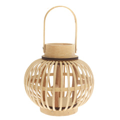 Handcrafted Hanging Lantern – Natural Bamboo Design