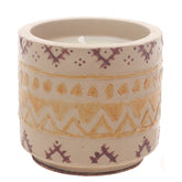 Textured Boho Jar Candle – Handcrafted Multi-Tone Decorative Candle | Warm Ethnic Home Fragrance Accent - Habitt