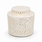 Large Mother of Pearl Decorative Jar