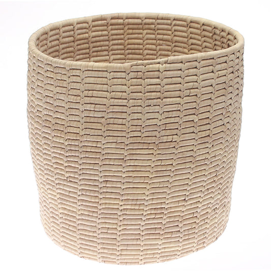 Handwoven Natural Basket – Large Round Storage Organizer (16x16 in, UC-B-11)