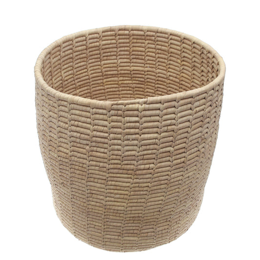 Handwoven Natural Basket – Large Round Storage Organizer (16x16 in, UC-B-11)