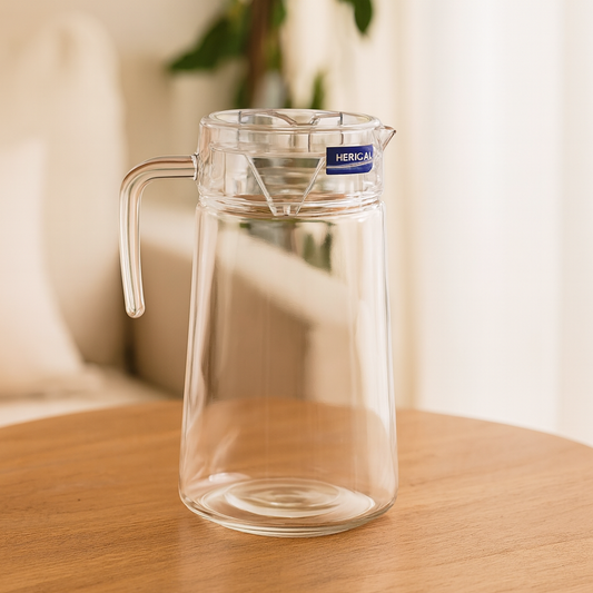 Premium Clear Glass Jug – 1 Piece (1980 mL)
