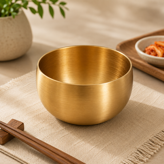 Golden Stainless Steel Soup Bowl – 12 cm | Premium Gold Finish Serving Bowl