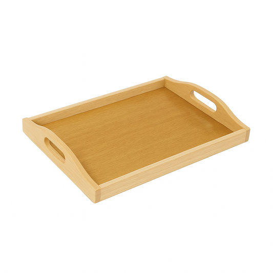 1Pc Natural Wooden Serving Tray Set – 11"