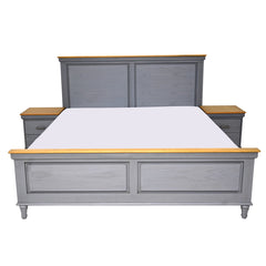 Patrick N King Size Bed with 2 Side Tables