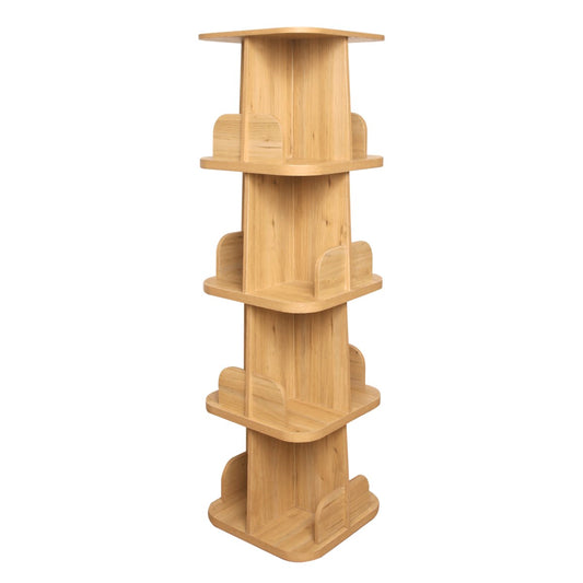 Pivot Wooden Shelf Console – Modern Multi-Tier Organizer