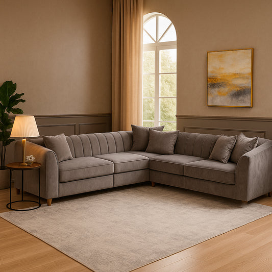 Lark 7-Seater Sofa – Modern L-Shaped Sectional Sofa for Living Room