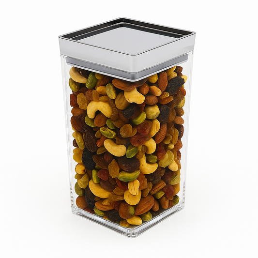 1Pc Acrylic Storage Jar with Silver Lid – 26-17