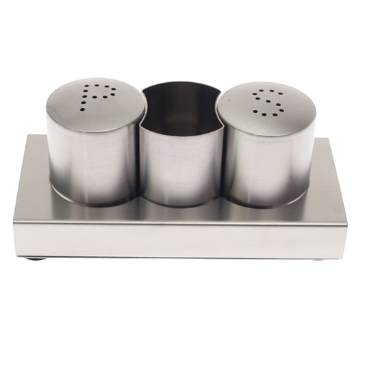 3 PCS Stainless Steel Salt Pepper Set