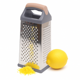 4-Sided Stainless Steel Box Grater with Soft Grip Handle - Habitt