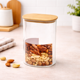 Wood Lid Jar (Medium) – Modern Kitchen Storage Container - Habitt