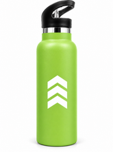 Sport Straw Vacuum Insulated Bottle – Green Stainless Steel Water Bottle - Habitt