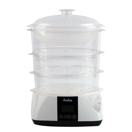 Amica Food Steamer PT-3012 (Parowar Lunaris) | Multi-Tier Digital Steam Cooker
