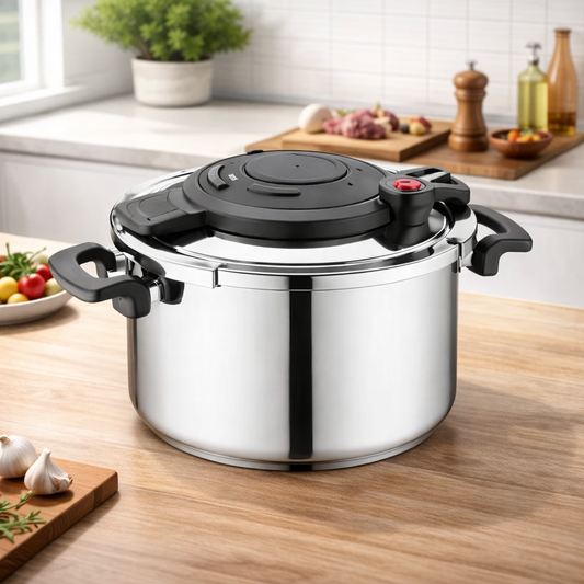 Alessa Pressure Cooker 5.0 LTR / 7.0 LTR – Stainless Steel High-Performance Cooker - Habitt