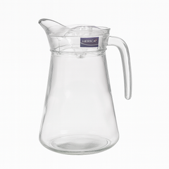 Wide-Base Clear Glass Jug – 1 Piece (1580 mL)