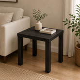 Honey Comb Black Side Table