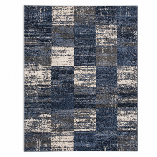 Rugs – Printed 5x8 Ft G090CCREAM/L_BLUE