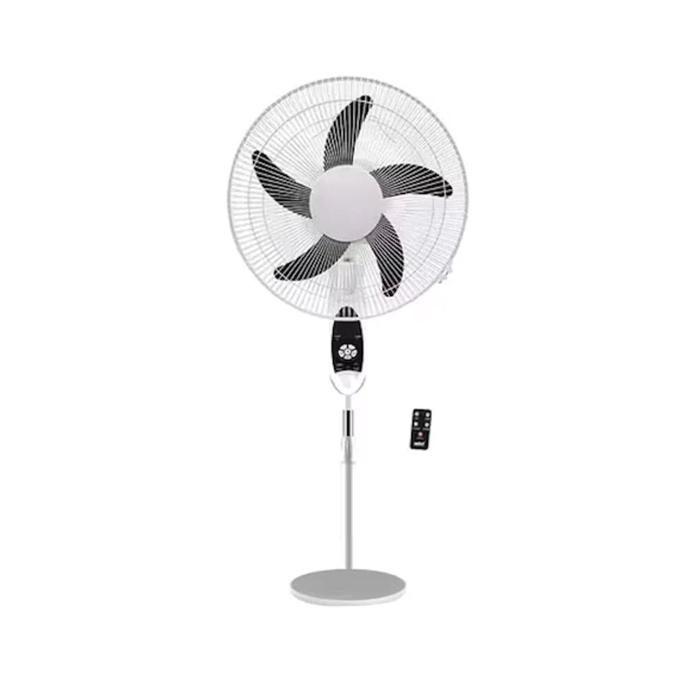Sanford Rechargeable Stand Fan 18 Inch with Remote Control, LED Light & 9 Speed Settings – Powerful Cooling Fan (SF6600RSFN) - Habitt