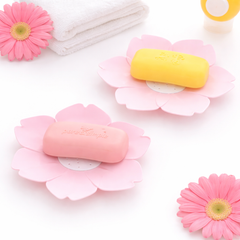 1Pc Assorted Imperial Flower Soap Dish – Decorative Floral Bathroom Soap Holder Tray - Habitt
