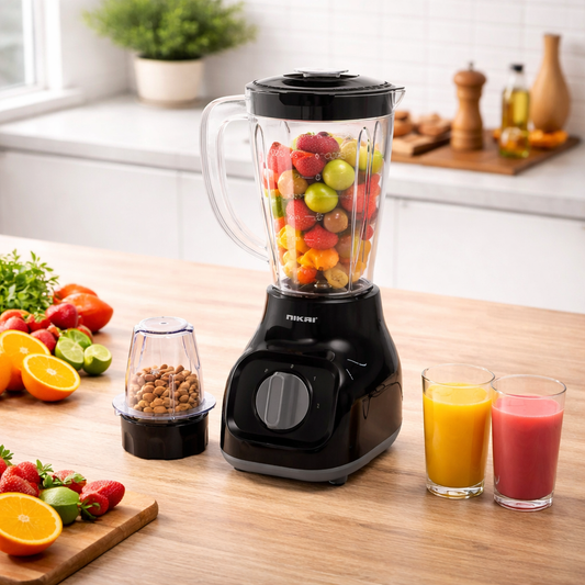 Nikai Blender with Grinder 2 in 1 – Black - Habitt