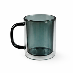 Double-Wall Glass Mug with Handle